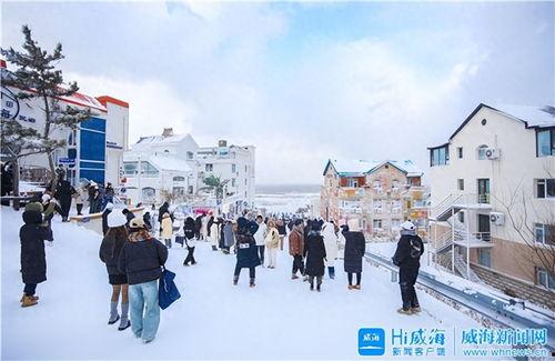 雪景网红街,网红街的冬日魅力瞬间